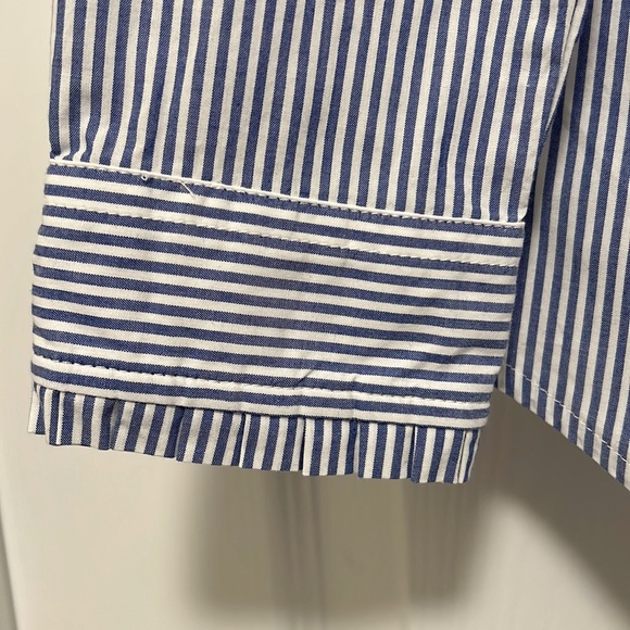 Talbots Striped Button Down Shirt - Picture 4 of 7